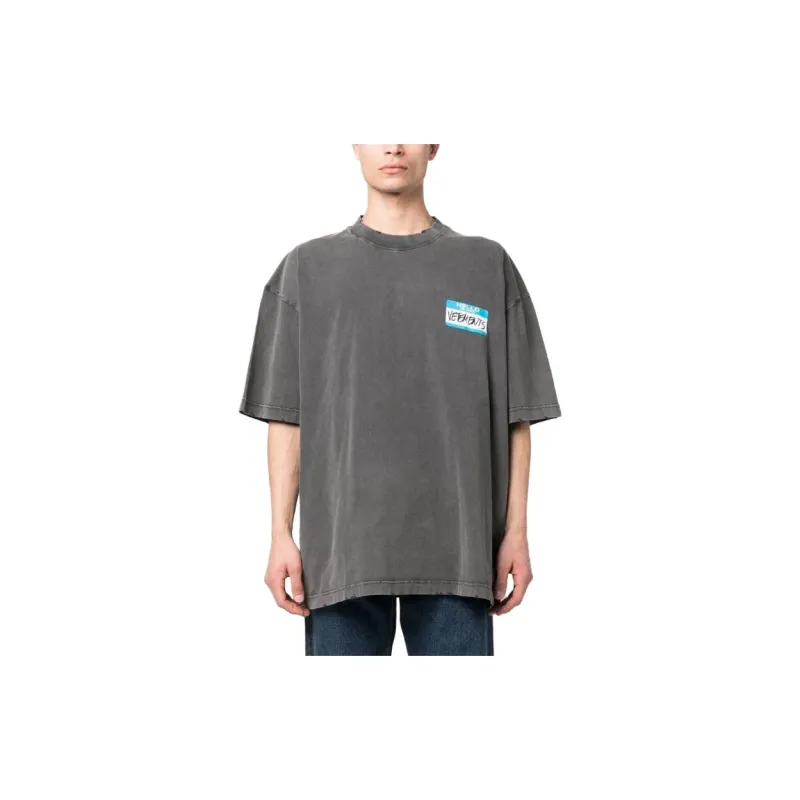 Vetements T-Shirts Men Gray-2
