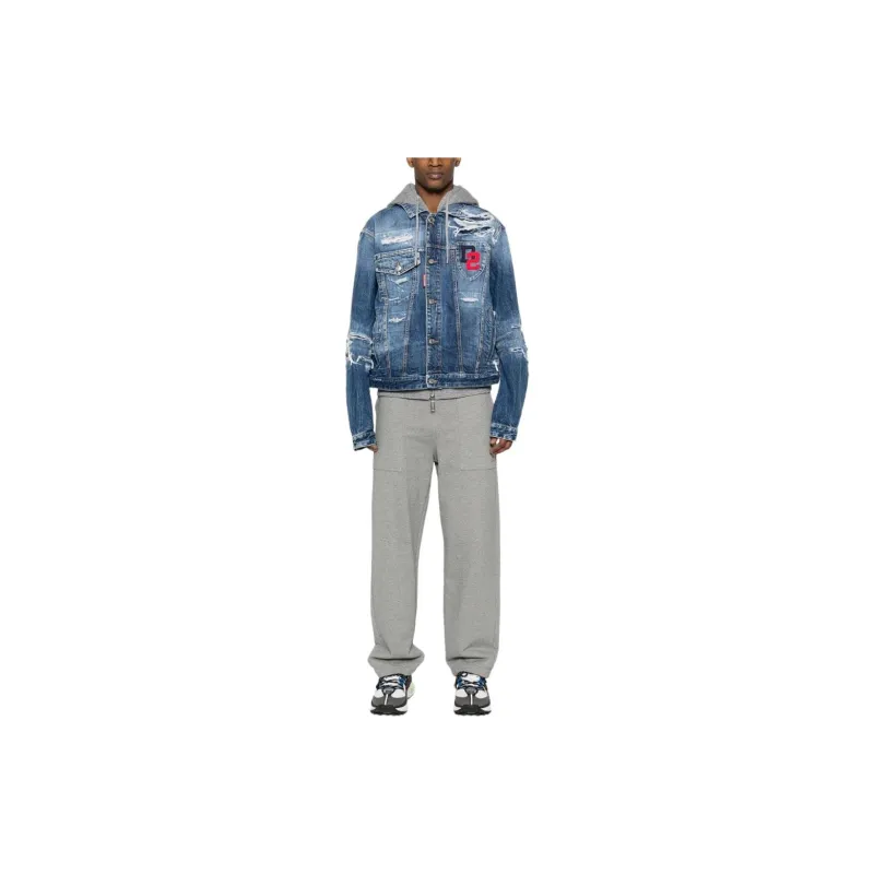 DSQUARED 2 Distressed Over Denim Jacket-1