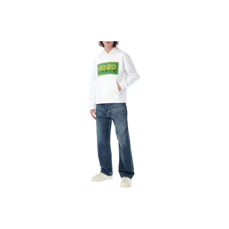 KENZO Logo Patch Long Sleeved Hoodie-1