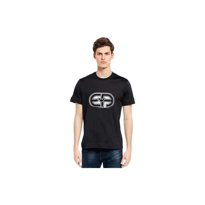 EMPORIO ARMANI SS23 Regular T Shirt Men's Dark Blue-4