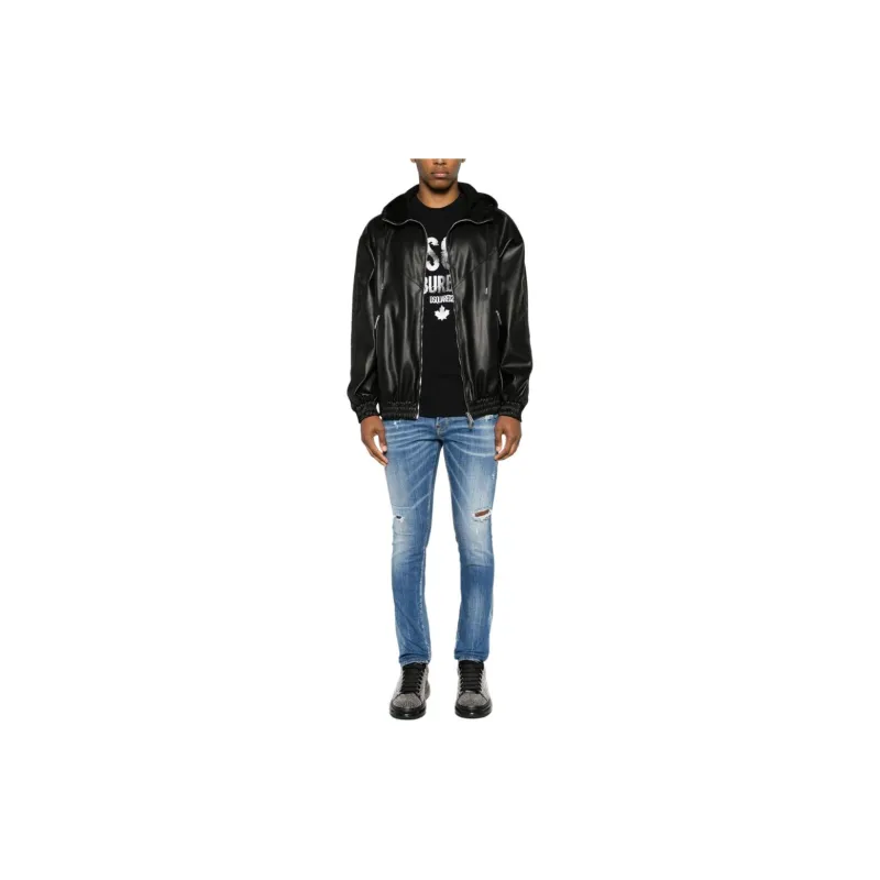 DSQUARED 2 Cool Guy Distressed Mid Rise Jeans-1