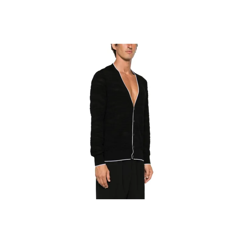 MISSONI Devoré effect Wool Blend Cardigan-3
