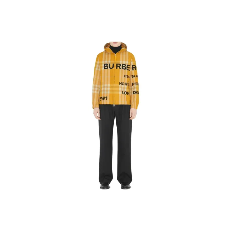 Burberry Check Pattern Rain Jacket-2