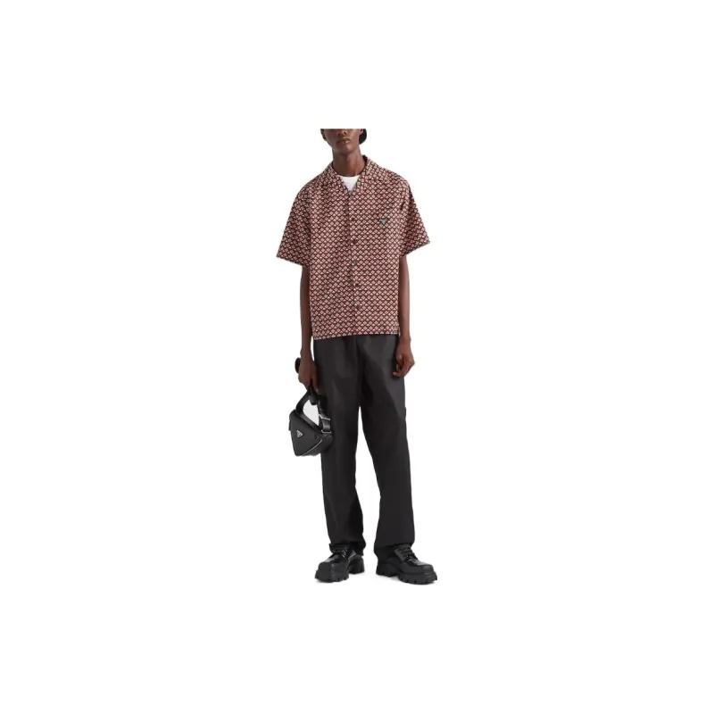 PRADA Shirts Men Orange Red-1
