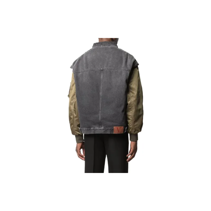 Valentino Jackets Men Green-2