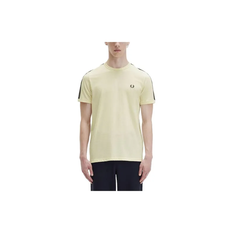FRED PERRY T Shirts Men Yellow-2