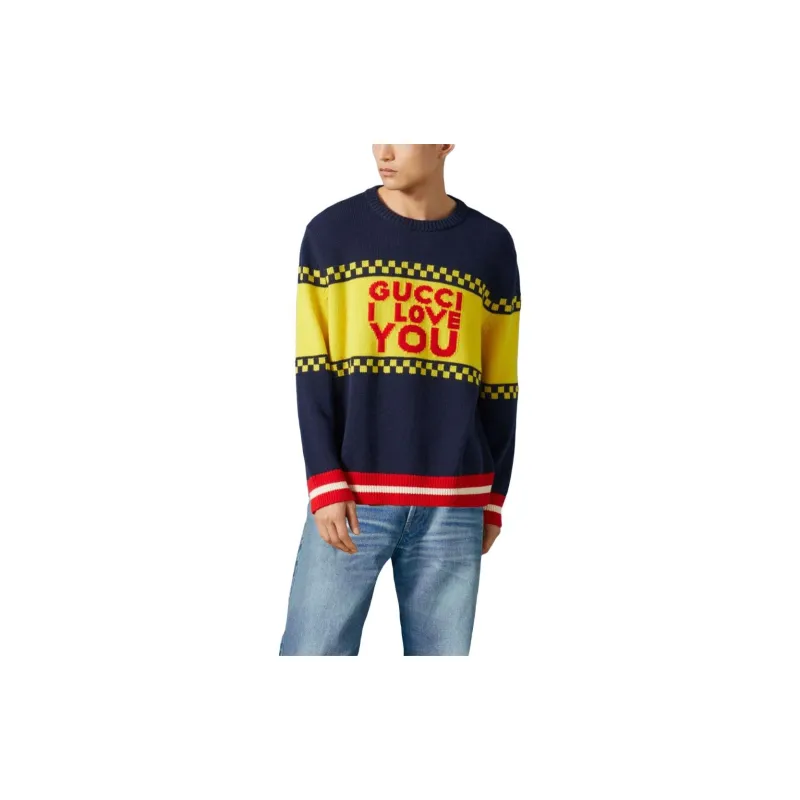GUCCI Sweaters Men Marine Blue-2