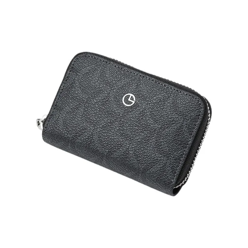 GOLDLION PVC Card Holder Card Holder Men's Gray Black-3