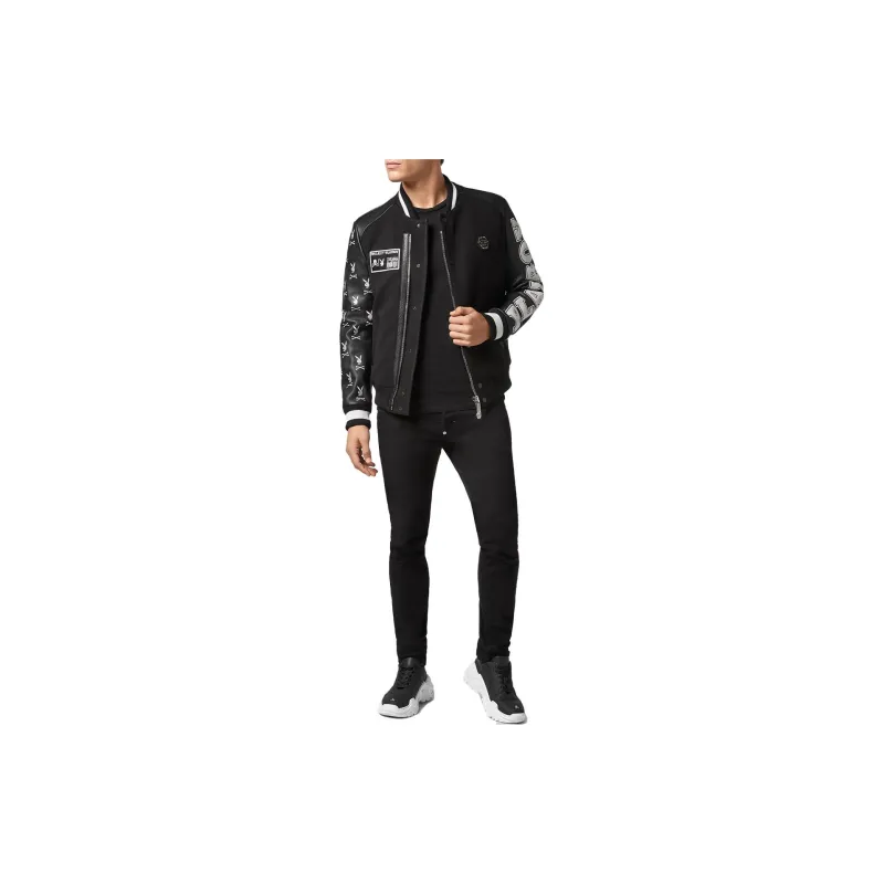 PHILIPP PLEIN FW23 Jackets Coats Men's Black-1