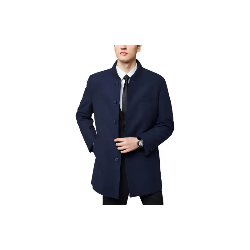 Francesco Totti Coats Men's Navy Blue-1