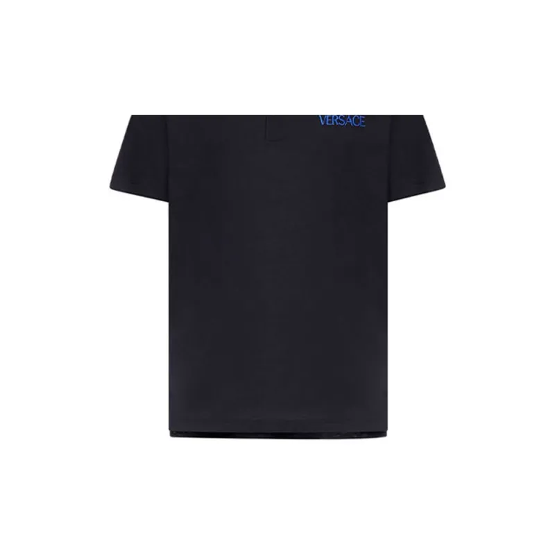 VERSACE Polo Shirts Men Black-5