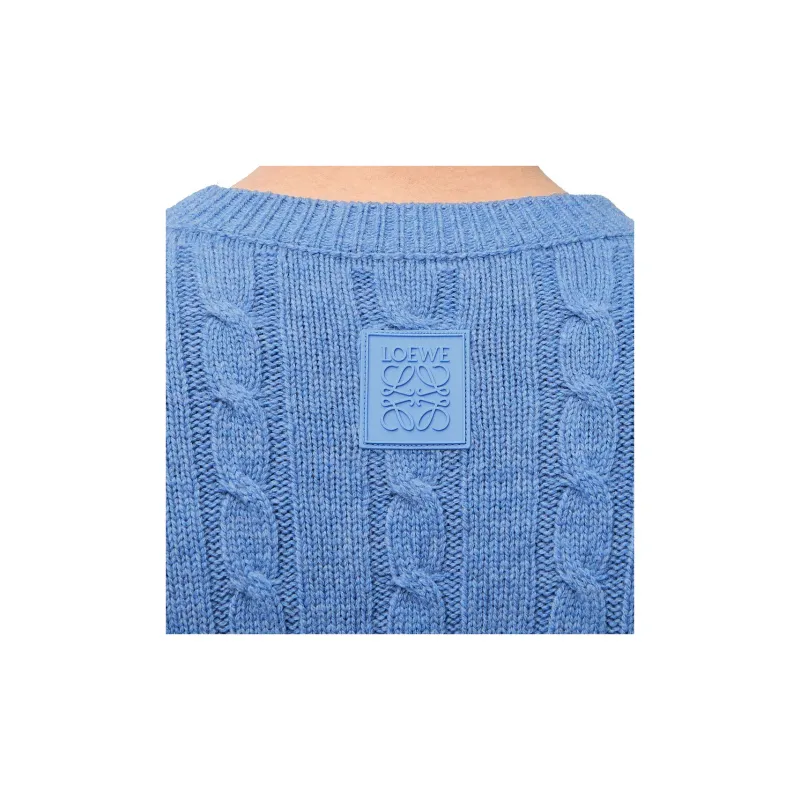 LOEWE FW24 Sweater Men Multicolor Blue-4