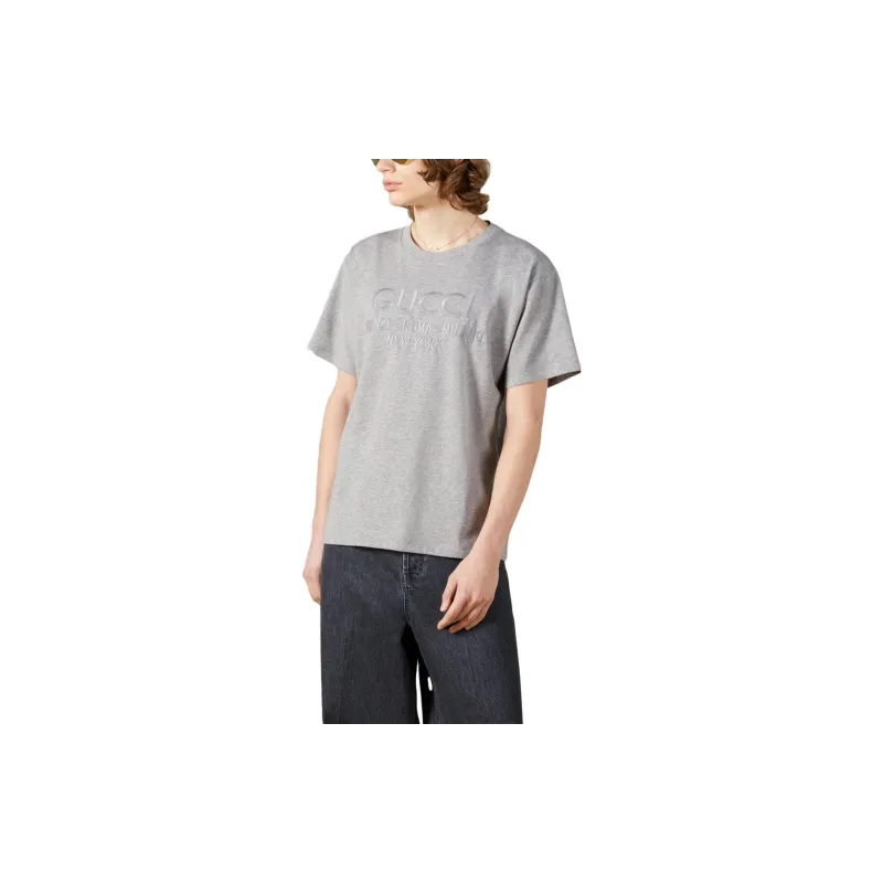 GUCCI T Shirts Men Gray-2