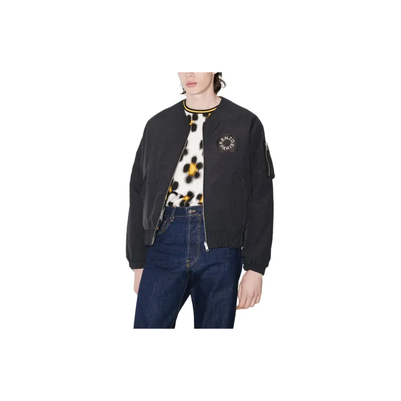KENZO Hana Leopard Reversible Bomber Jacket-6