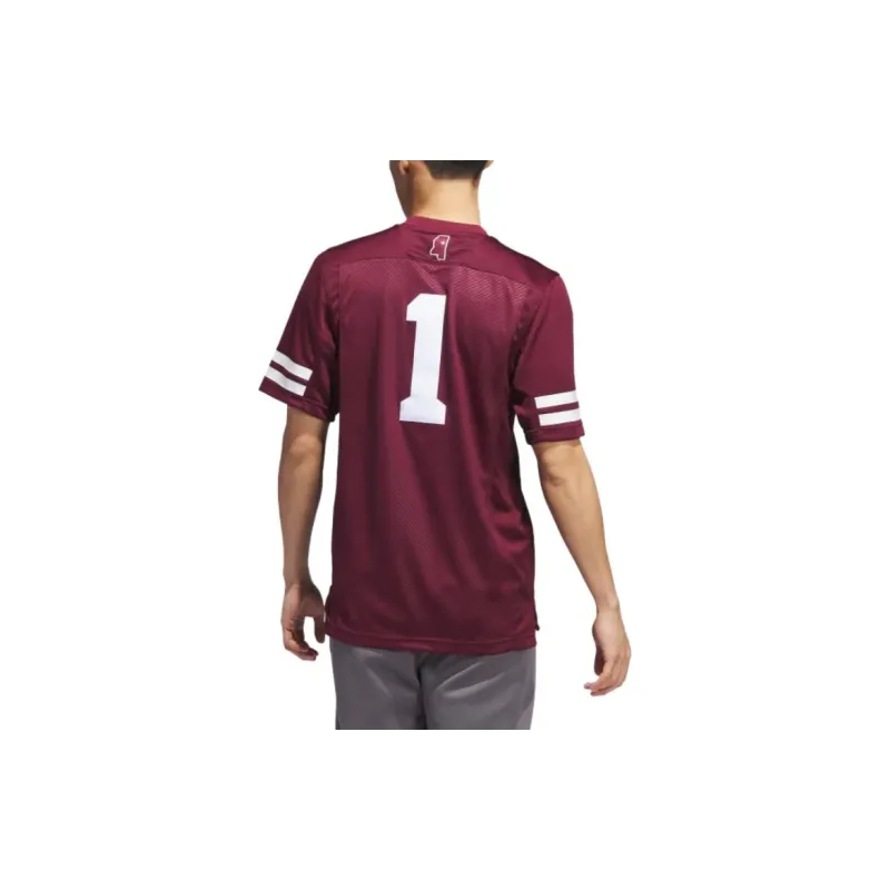 Adidas Free Shipping With AdiClub Mississippi State Football Off Field Home Jersey-2