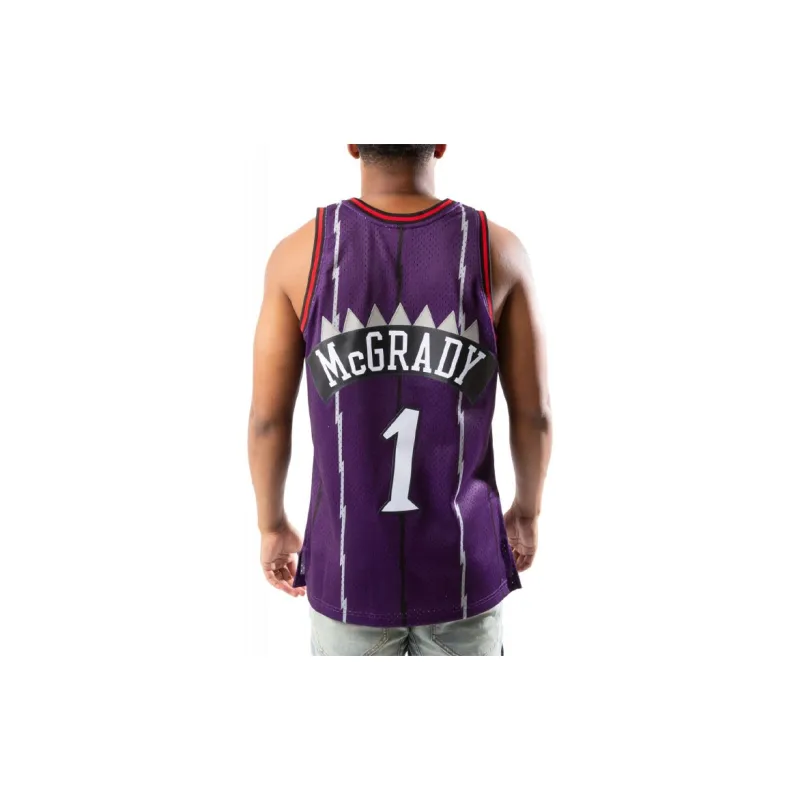 Mitchell & Ness Toronto Raptors Road 1998 99 Tracy Mcgrady Swingman Jersey-3