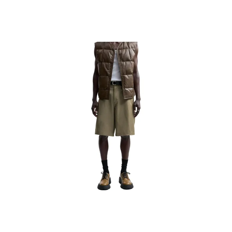 ZARA Casual Shorts Men Olive Green-2