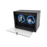 2 Watches-Carbon Fiber Blue Light-Open The Lid to Stop