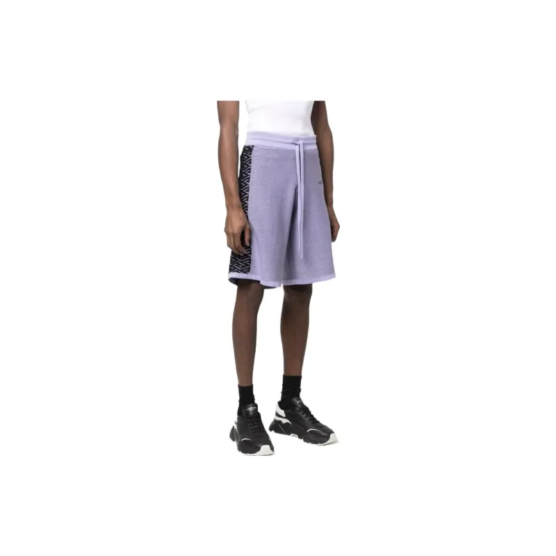VERSACE Casual Shorts Men Purple-3