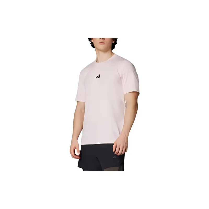 Adidas T Shirt Men's Sand Pink/Black-1