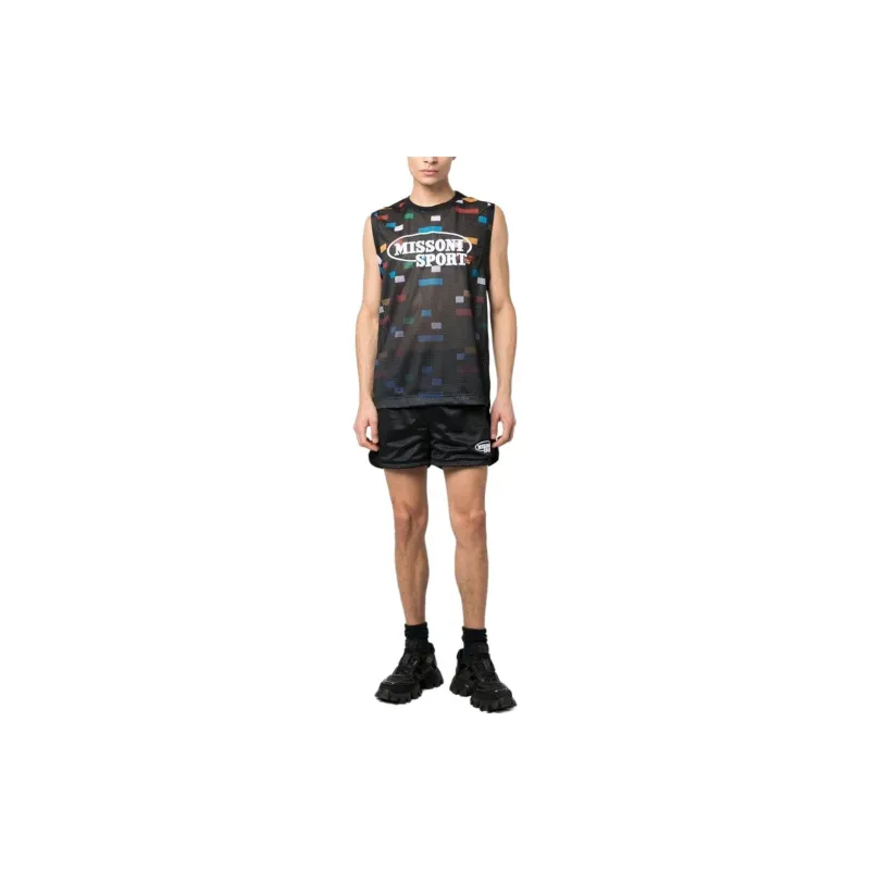 MISSONI Tank Tops Men Black-1
