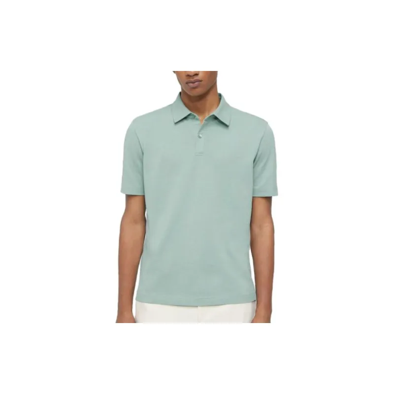 THEORY Polo Shirts Men Light Seaweed Green-2