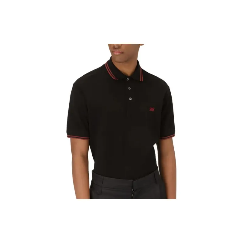 BALLY SS23 Polo Shirt Men's Black-1