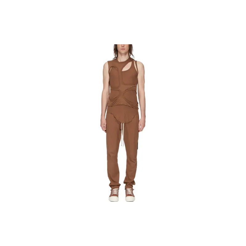 Rick Owens DRKSHDW Sleeveless Curved Hem Tank Top-2