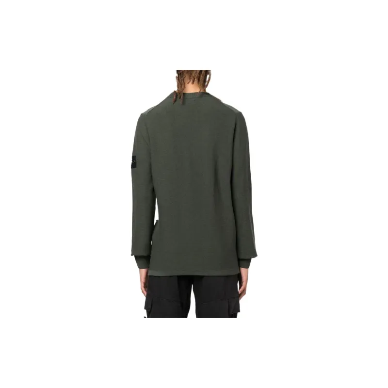 STONE ISLAND Logo patch Long sleeve Jumper-2