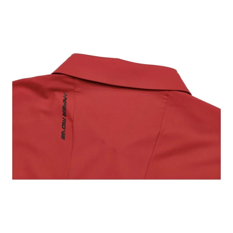 FILA Golf Series Polo Shirt Men's Fluorescent Flame Red-6