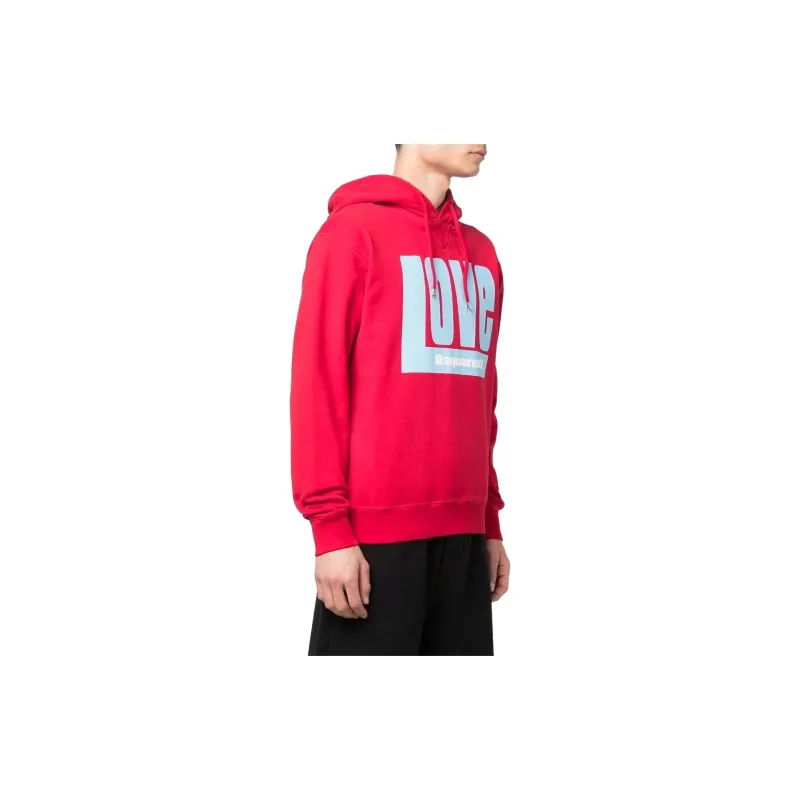 DSQUARED2 'Love' Logo print Hoodie-3