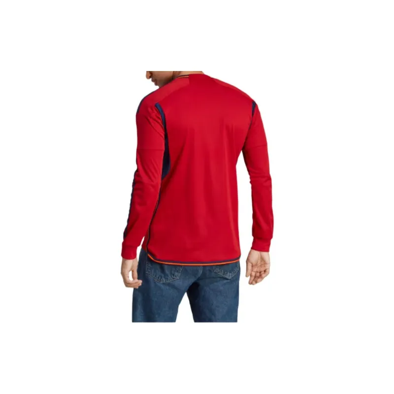 Adidas Spain 22 Long Sleeve Home Jersey Soccer Jerseys Men's Red-3