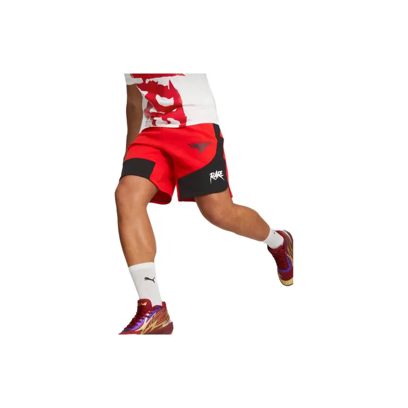 PUMA Casual Shorts Men Mountain Lion Red-3