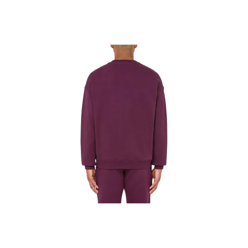 MOSCHINO Double Question Mark Organic Cotton Sweatshirt Sweatshirt Men's Rose Red-2