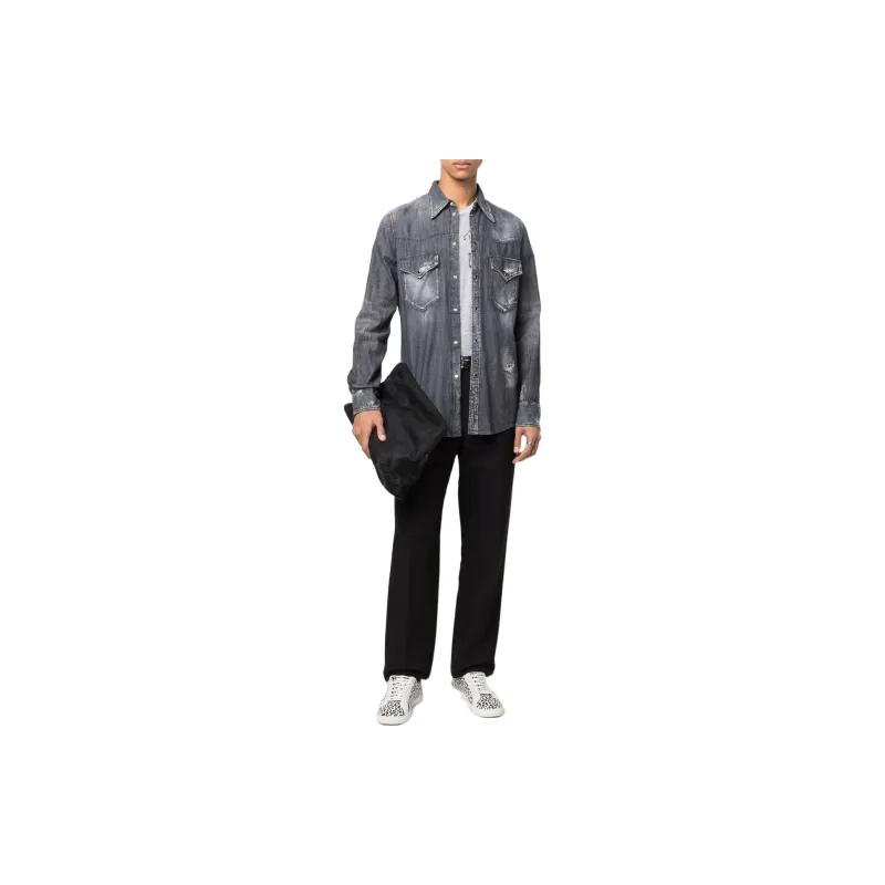 DSQUARED 2 Dark wash Denim Shirt-1
