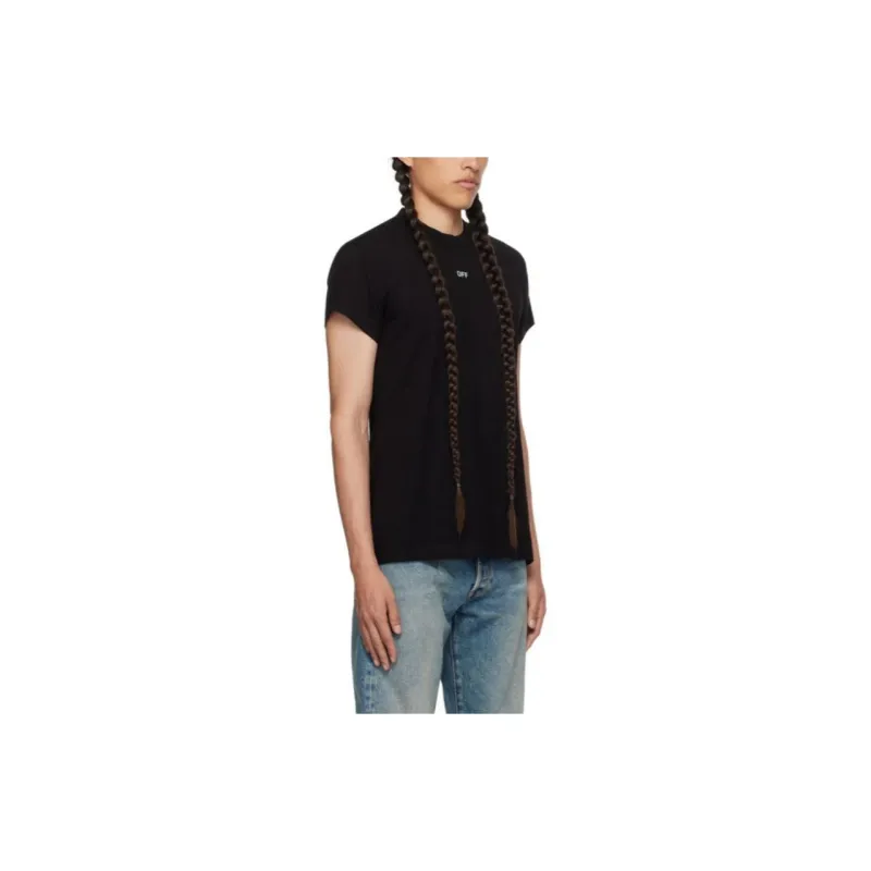 OFF WHITE T Shirt Regular Fit Men's Black-2