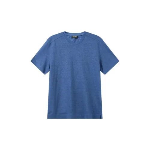 Ermenegildo Zegna T-Shirts Men Deep Cerulean