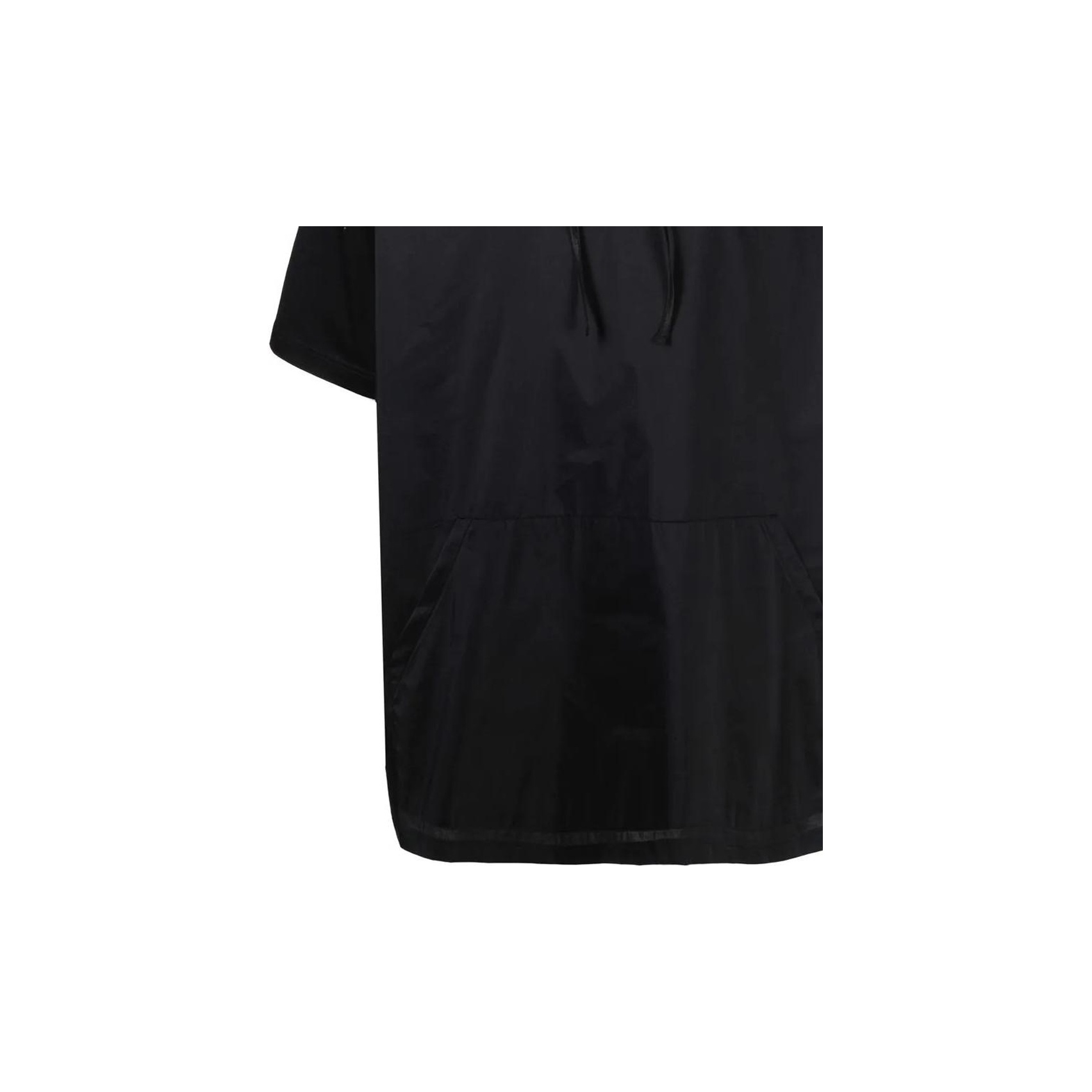 PRADA SS22 Drawstring Hooded Short Sleeve T-Shirt Black - POIZON