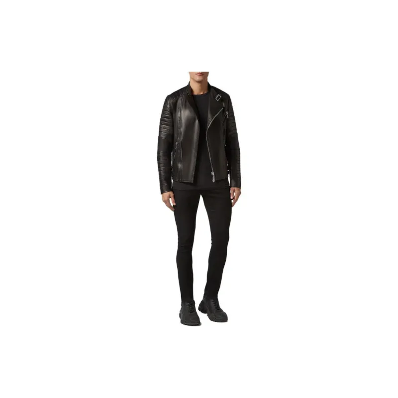 PHILIPP PLEIN SS23 Leather Jacket Men's Black-1