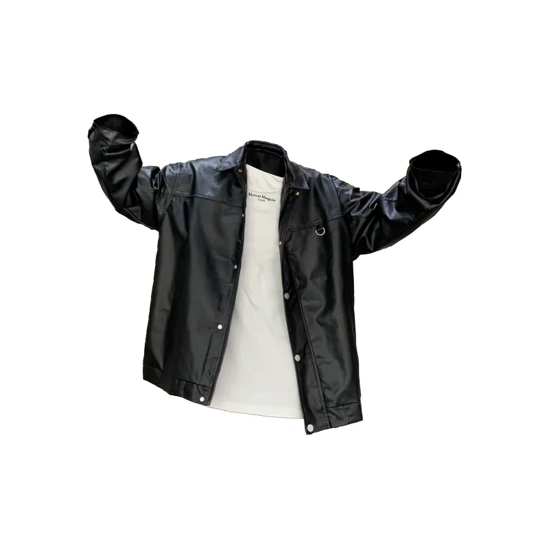 JUNGLE PANDA Leather Jacket Unisex-6