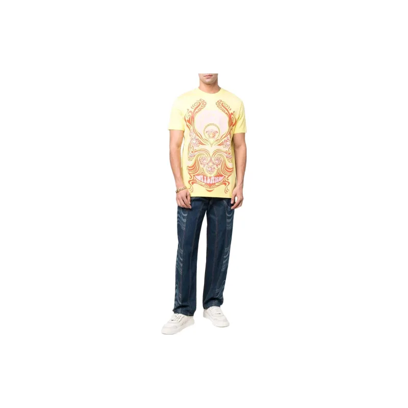 VERSACE VERSACE SS22 T-Shirt Men's Yellow-1