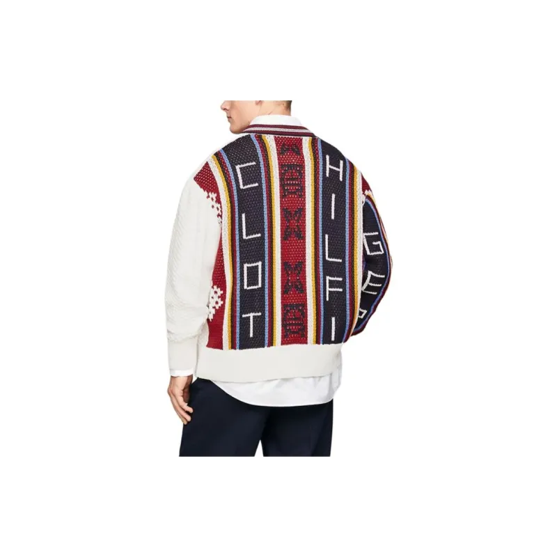 Clot X Tommy Hilfiger CLOT Co branded Model Knitwear Unisex Red White 0K4-4