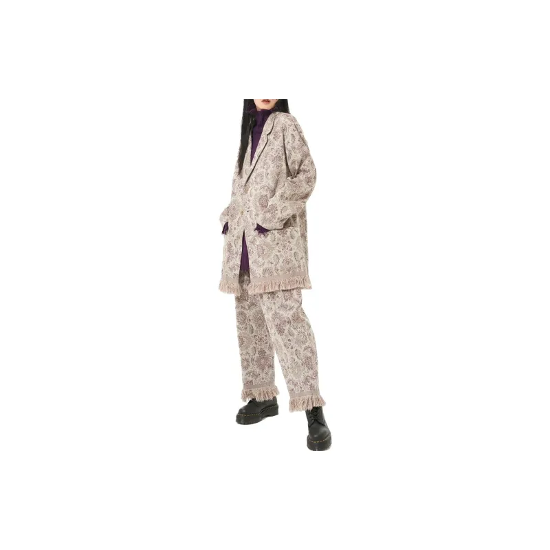 Yohji Yamamoto Casual Pants Unisex Beige Yellow-6