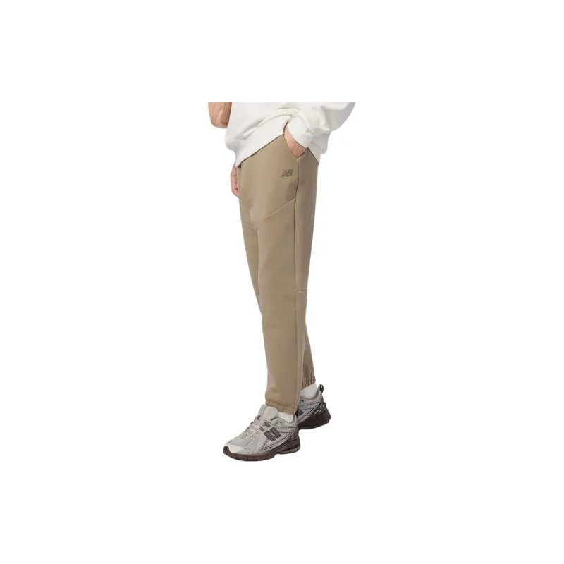 New Balance Knitted Sweatpants Men Yellow-3