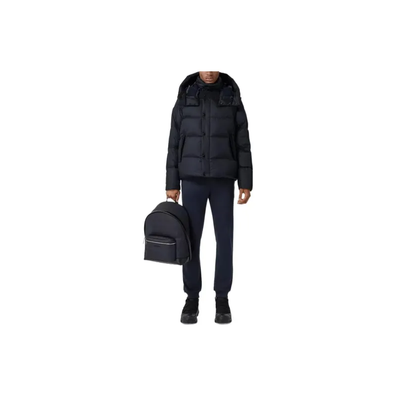 Burberry Detachable Sleeve Hooded Puffer Jacket-1