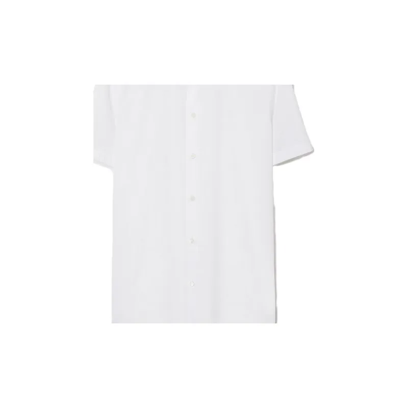 Burberry Logo embroidered Cotton Shirt-4