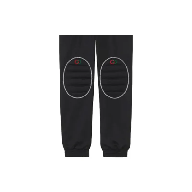 GUCCI Knitted Sports Pants Men's Black-5