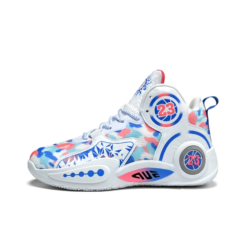 Prince McQueen Cushioning And Breathable Mid Top Air Cushion Basketball Shoes Unisex-10