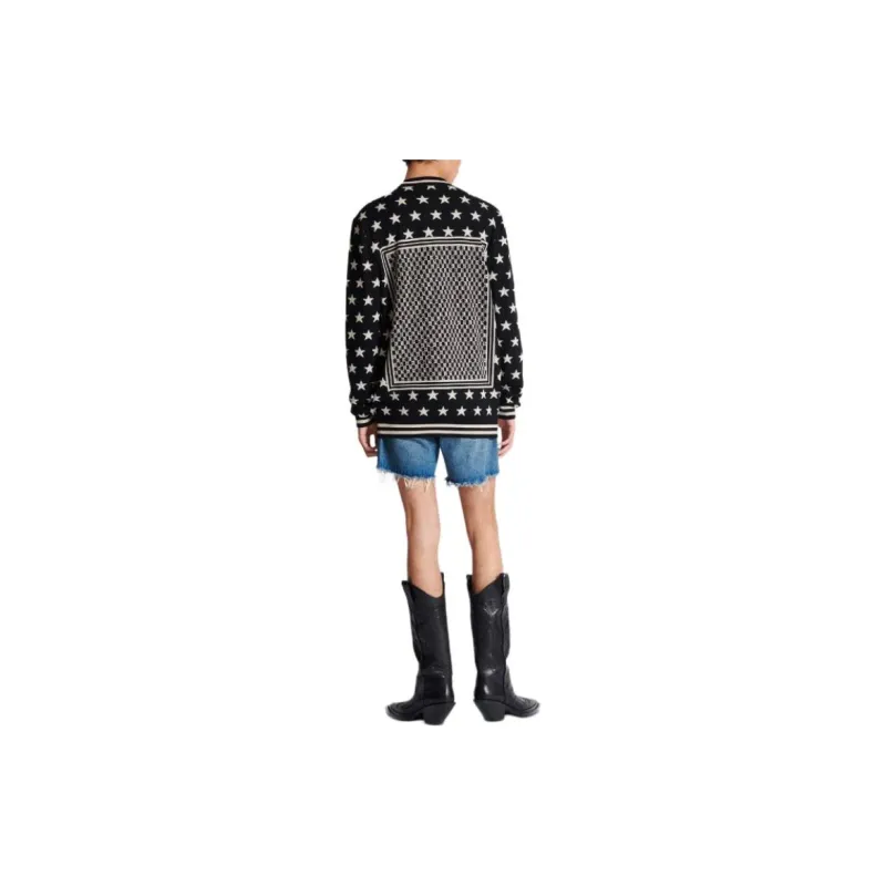 BALMAIN Monogram Stars Wool Jumper-2