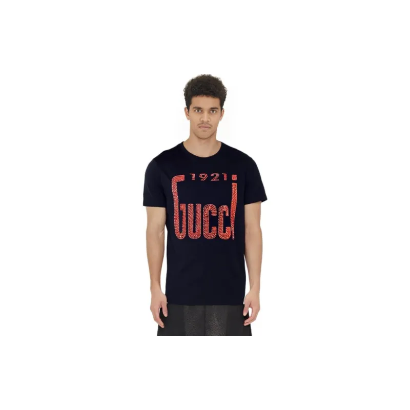 GUCCI 1921 SS22 T-Shirt Men's Black-4